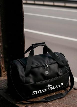 Чорна наручна сумка stone island 3