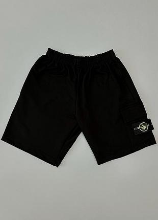 Stone island летние шорты черные s-xxl