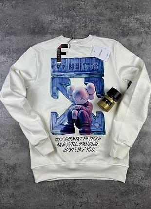 Світшот off-white білий s, m 2