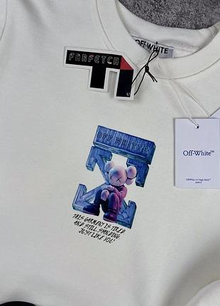Off-white світшот білого кольору, нові s, m