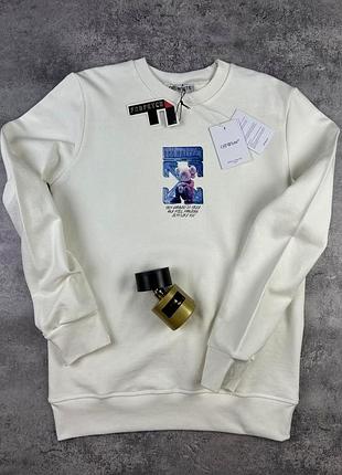 Новий світшот off-white білий (розмір s і m)