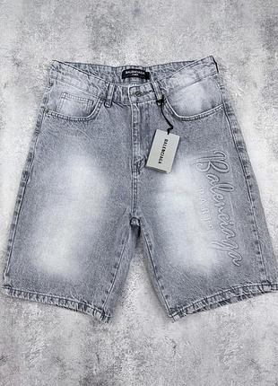 Шорты мужские balenciaga джинсовые синие, новые модели на размеры 30-38