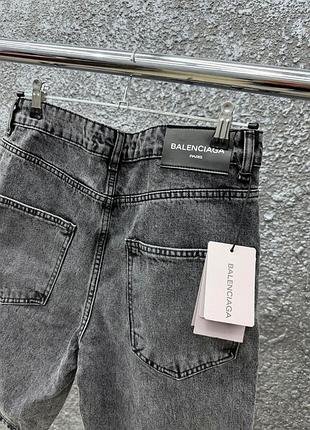 Серые шорты джинсовые balenciaga, размеры 30-38