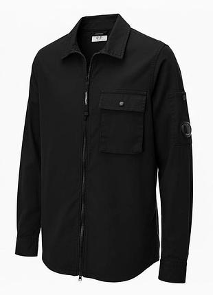 Чорна сорочка c.p. company s, m, xxl актуальна модель
