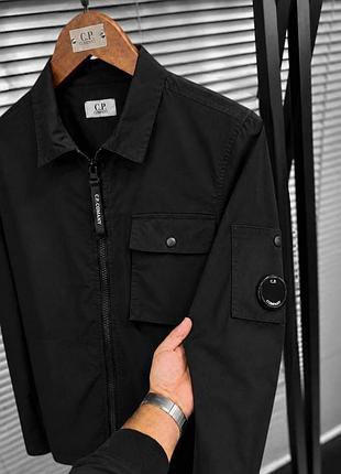 Сорочка чорна c.p. company s, m, xxl