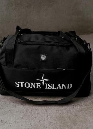 Фірмова сумка stone island чорна