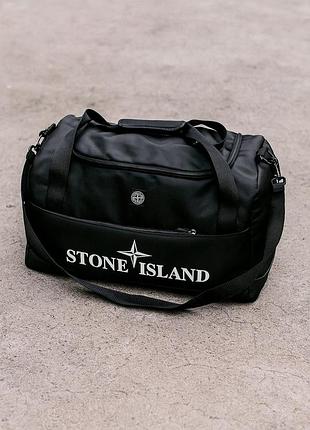 Стильна сумка stone island чорна