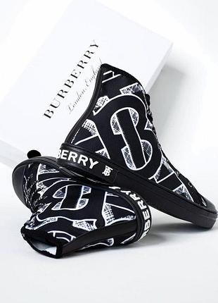 Кроссовки burberry черного цвета, 40 размер