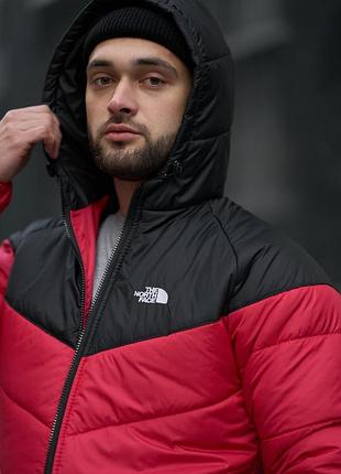 Куртка мужская демисезонная tnf черно-красная s-xl