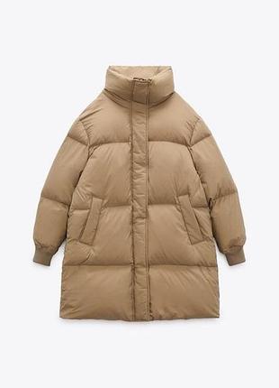 Zara m l пуховик оверсайз серия премиум