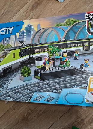 Конструктор lego city 60337 пасажирський потяг на пульті керування