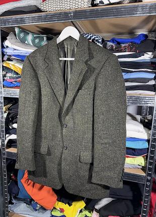 Barutti x harris tweed men’s wool blazer jacket m size 2