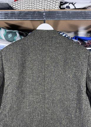 Barutti x harris tweed men’s wool blazer jacket m size 6