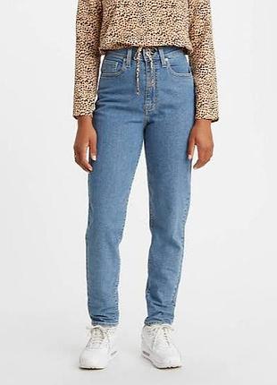 Джинси levi's high waisted taper w24 (mom jeans)