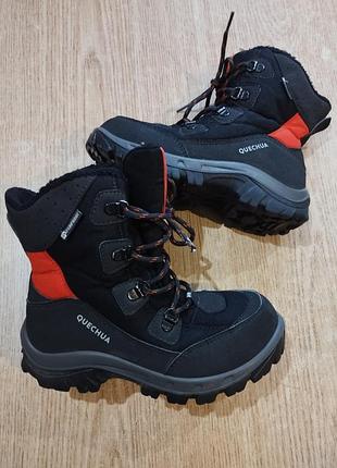 Теплые термо ботинки quechua waterproof зимние
