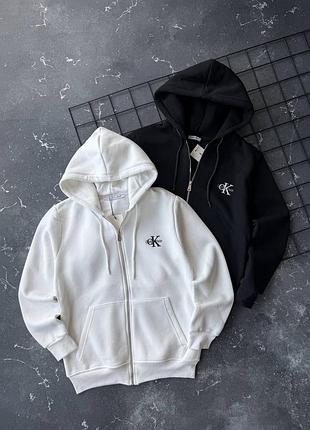 Зіп худі на флісі calvin klein