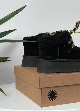 Жіночі угги ugg funkarra platform black 6