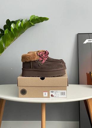 Жіночі угги ugg funkarra platform chocolate