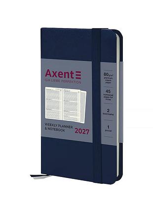 Еженедельник axent 2027 pocket strong 90x150 синий (8508-27-02-a)