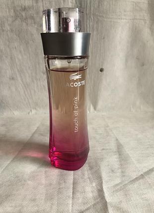 Туалетна вода lacoste touch of pink eau de toilette. 90мл