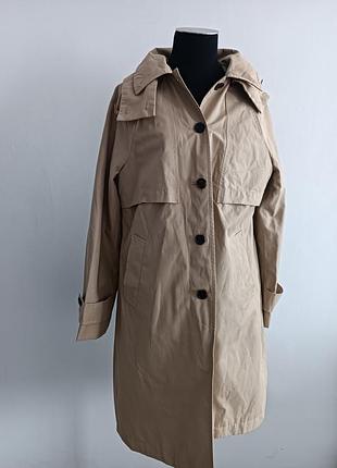 Жіночий бежевий тренч marks & spencer, розмір s (uk 8 / eur 36)
