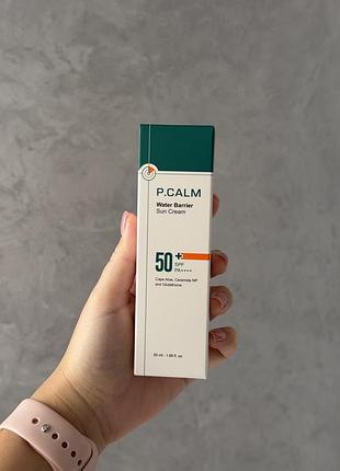 Сонцезахисний крем для обличчя p.calm water barrier sun cream spf 50 pa++++ 50 мл