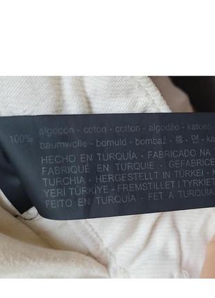 Джинсы карго багги белые zara m 5