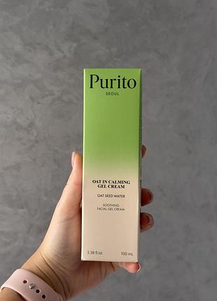 Крем для обличчя purito seoul oat in calming gel cream заспокійливий 100 мл