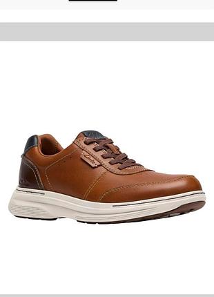 Чоловічі туфлі clarks craftwell lace коричневі шкіряні 11 розмір