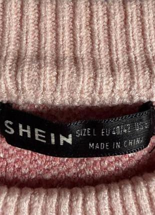 Стильный теплый свитер размер л shein 6