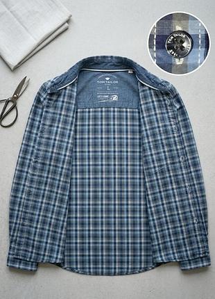 Оригінальна чоловіча сорочка tom tailor (розмір l, fitted)