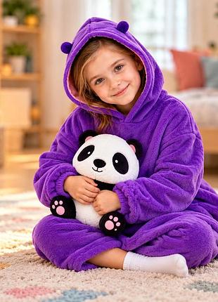 Детская толстовка плед трансформер игрушка подушка huggle pets hoodie 3 в 1 теплая кофта с капюшоном