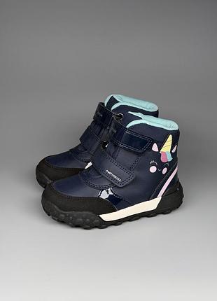 Зимние ботиночки geox trekkyup 23, 24 р.