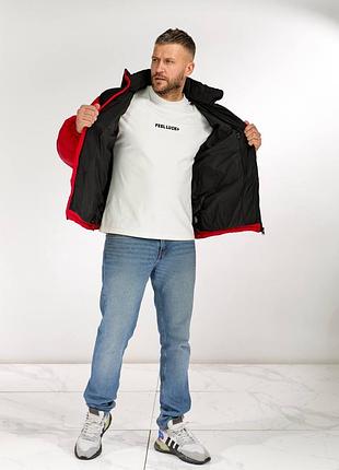 👕 пуховик the north face 700 красный 2