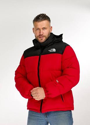 👕 пуховик the north face 700 красный 3