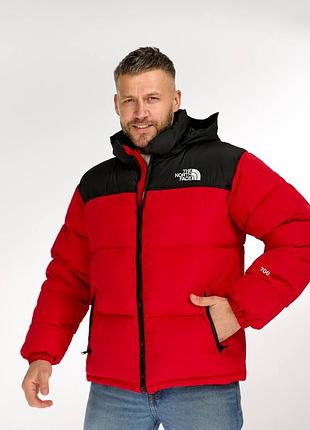 👕 пуховик the north face 700 красный 10