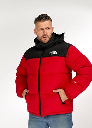 👕 пуховик the north face 700 красный 7