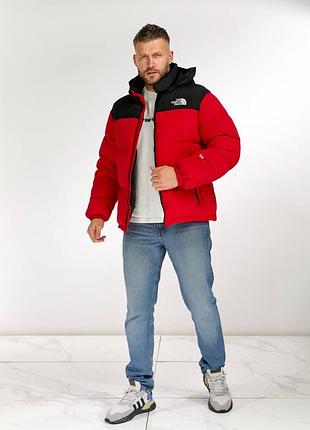 👕 пуховик the north face 700 красный 8