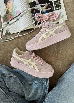 Кроссовки asics onitsuka tiger tokuten pink beige platform