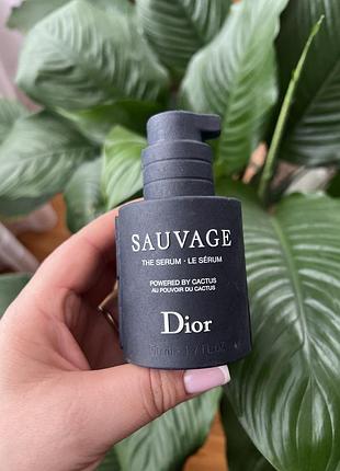 Сироватка для обличчя dior sauvage the serum powered by cactus