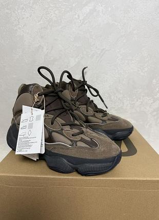 Кросівки adidas yeezy 500 high коричневі
