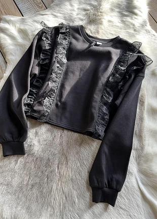 Светр чорний h&m