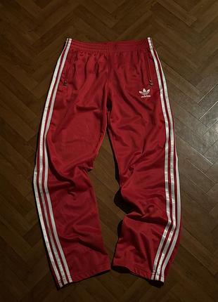 Спортивні штани adidas червоні вінтажні
