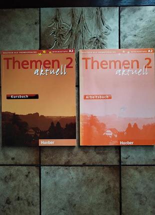 Учебник+рабочая тетрадь. курс изучения немецкого языка/уровень а2/themen actuall 2