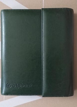 Планувальник otp bank зелений з екошкіри