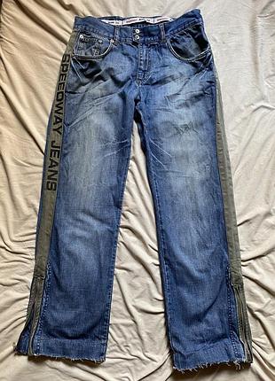 Винтажные архивные джинсы speedway jeans y2k / grunge / streetwear