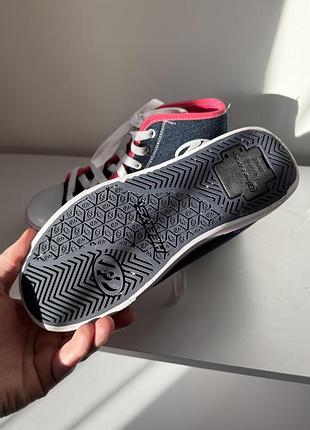 Високі кеди heelys veloz denim rainbow (хіліси), розмір 36.5 (23 см)
