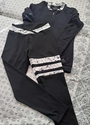 Кофта спортивна adidas і легінси shein