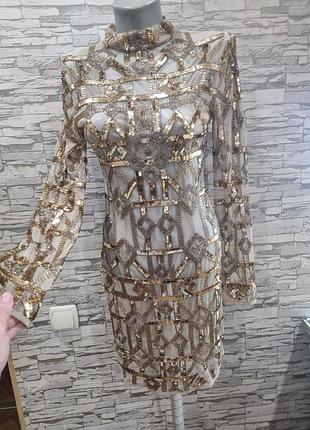 Сукня з паєтками та стеклярусом 9