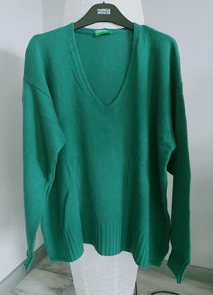 Брендовый джемпер оверсайз benetton 5